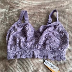 Lilac (Himalayan Sky) Cosabella Never Say Never Super Curvy Sweetie Bralette